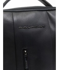 PIQUADRO URBAN BTOB Sac à dos en cuir pour ordinateur portable 15,6" Noir - Sacs à dos pour ordinateur portable - 3