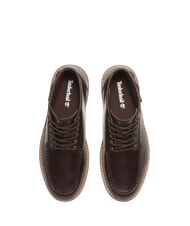 TIMBERLAND NEWMARKET MID  Bottines en cuir pleine fleur brun moyen - Chaussures Homme - 5
