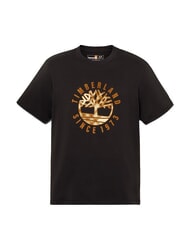 TIMBERLAND HOLIDAY FRONT GRAPHIC T-shirt en coton NOIR - T-shirt - 4