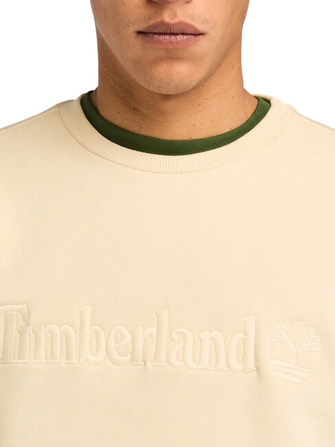 EMBROIDERY TONAL Sweat-shirt &agrave; col rond angora - Pulls molletonn&eacute;s