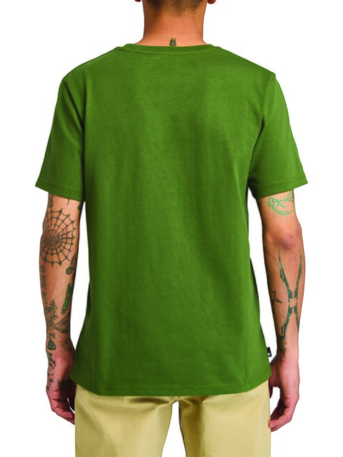 ESTABILISHED 1973 T-shirt en cotton noir/vert for&ecirc;t - T-shirt