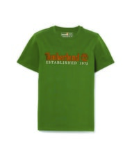 TIMBERLAND ESTABILISHED 1973 T-shirt en cotton noir/vert forêt - T-shirt - 4