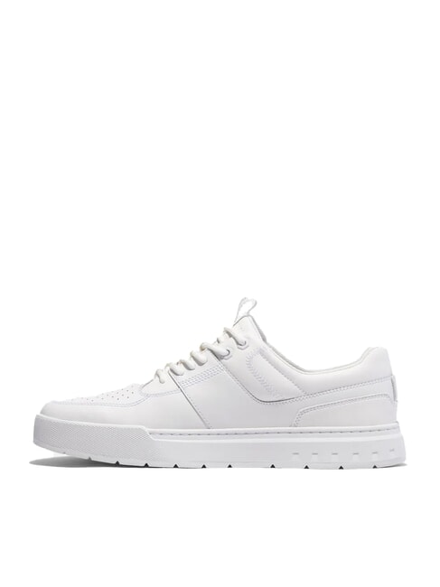 MAPLE GROVE Baskets en cuir blanc pleine fleur - Chaussures Homme