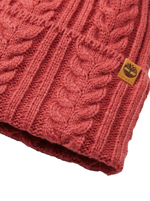 CABLE  Capuchon rose grenat - Bonnets