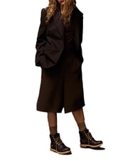 TIMBERLAND PREMIUM 6 INCH  Bottines en cuir rembourrées cuir pleine fleur marron foncé avec noir - Chaussures Femme - 7