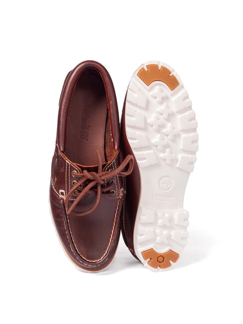 NOREEN LITE Chaussures bateau en cuir bière de racine - Chaussures Femme