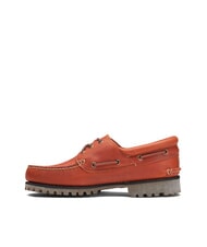 TIMBERLAND AUTHENTIC  Chaussures bateau en cuir orange moyen pleine fleur - Chaussures Homme - 3