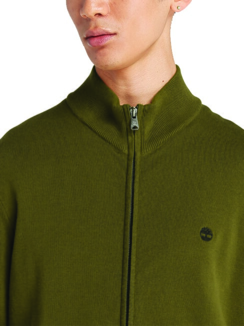 WILLIAMS RIVER Pull zippé sombreolive - Pulls pour hommes