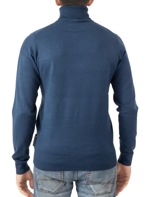 CUSMA Pull à col roulé robe bleue - Pulls pour hommes