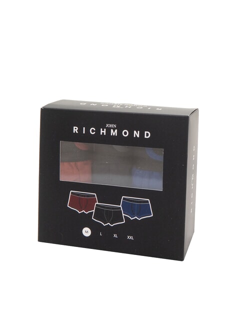 QY Lot de 3 boxers noir/noir/bleu - Slip homme