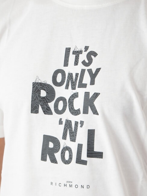 SPARTACO T-shirt en coton avec imprimé blanc - T-shirt