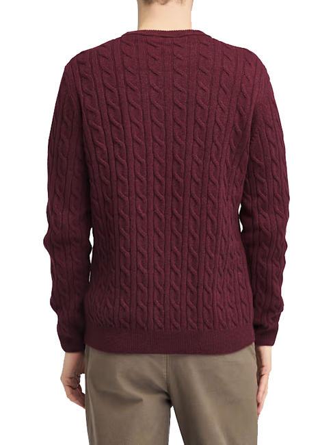 P-B LAMBWOOL Pull ras du cou en laine mélangée bruyère de Cordoue - Pulls pour hommes