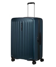 SAMSONITE FYRM  Grand chariot extensible bleu acier - Valises Rigides - 7