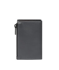 PIQUADRO URBAN Portefeuille compact en cuir avec curseur gris - Portefeuilles Homme - 4