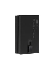 PIQUADRO URBAN Portefeuille compact en cuir avec curseur Noir - Portefeuilles Homme - 3