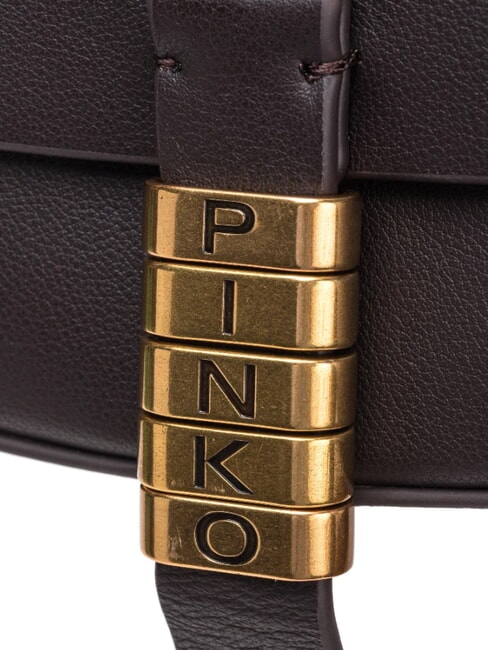 SADDLE Sac bandoulière en cuir avec rabat moro-mix brune gal. nik d'or - Sacs pour Femme