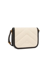 PINKO LOVE BOX BAG Mini sac à bandoulière en toile beige/noir-or antique - Sacs pour Femme - 2