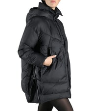 CANADIAN EUGENIE Doudoune moyenne en satin avec capuche noir - Doudounes femme - 3