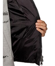 CANADIAN EUGENIE Doudoune courte en satin avec capuche noir - Doudounes femme - 5