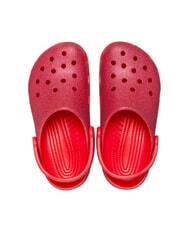 CROCS CLASSIC GLITTER CLOG W sabot à pantoufle rouge cerise - Chaussures Femme - 3