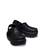 CROCS STOMP CLOG W Chaussons sabots à plateforme noir - Chaussures unisexe - 5