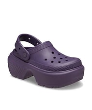 CROCS STOMP CLOG W Chaussons sabots à plateforme iris foncé - Chaussures unisexe - 2
