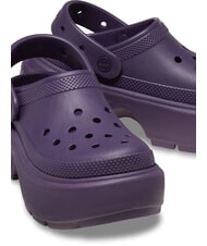 CROCS STOMP CLOG W Chaussons sabots à plateforme iris foncé - Chaussures unisexe - 4