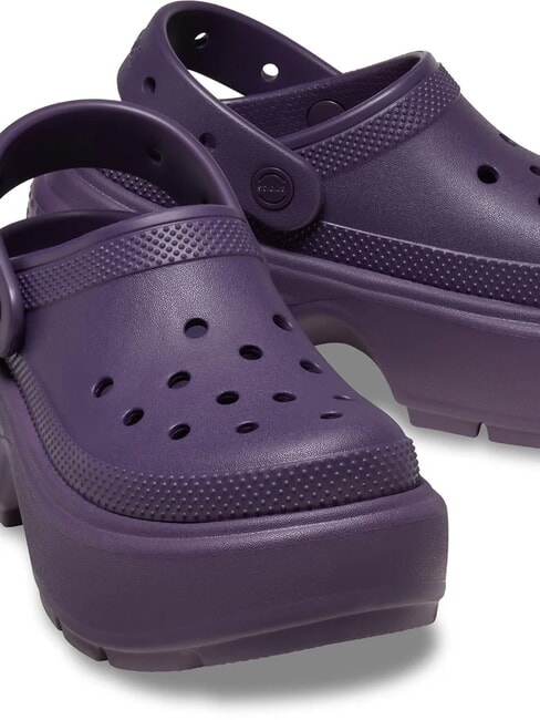 STOMP CLOG W Chaussons sabots &agrave; plateforme iris fonc&eacute; - Chaussures unisexe