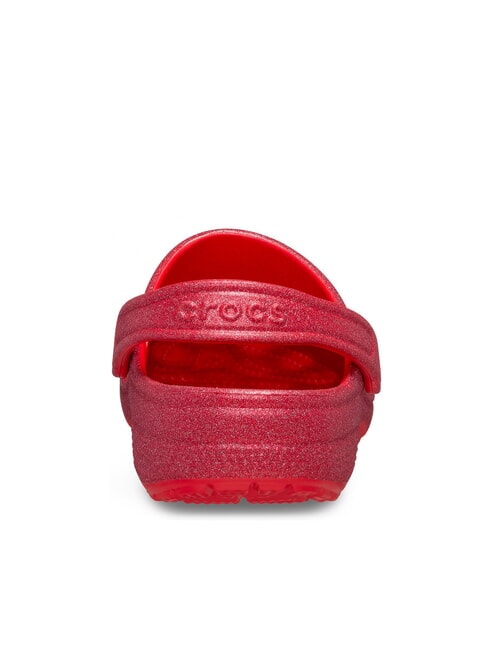 CLASSIC GLITTER CLOG W sabot &agrave; pantoufle rouge cerise - Chaussures Femme