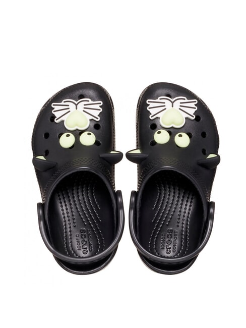 CLASSIC GLOW BLACK CAT CLOG T sabot à pantoufle noir - Chaussures de bébé