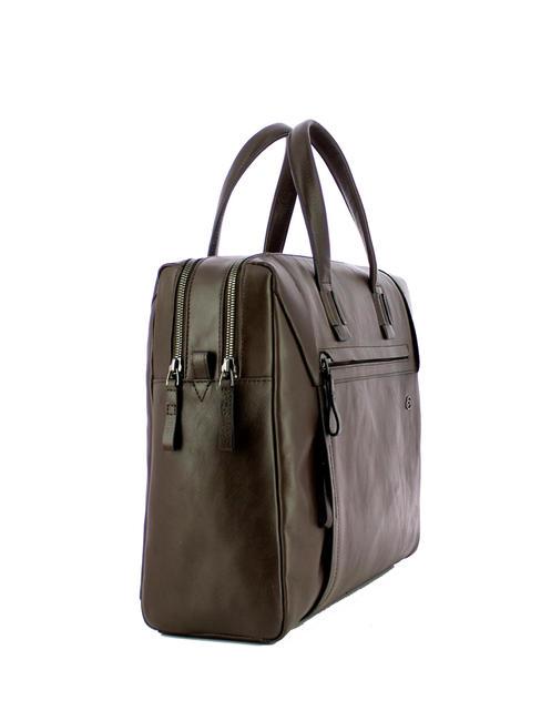 CAMPIONARIO - PAN  Porte-documents en cuir pour ordinateur portable 15,6" cheveux noirs - Porte Documents Travail