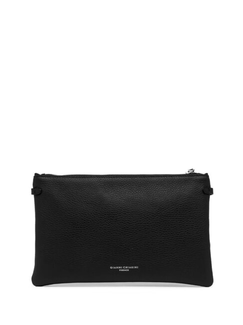 HERMY Sac enveloppe en cuir avec bandoulière Noir - Sacs pour Femme