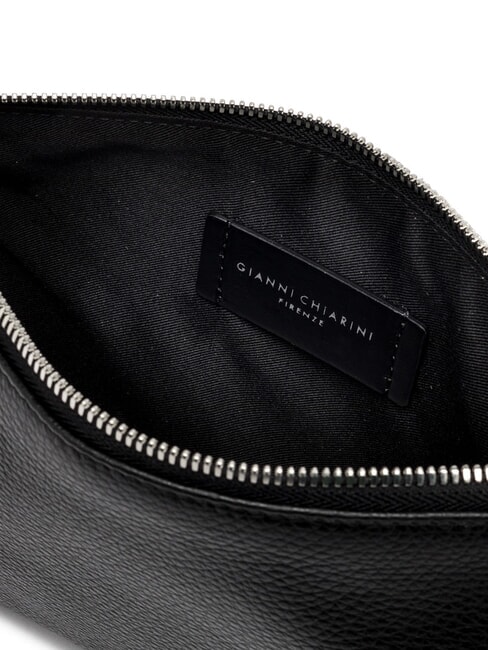 HERMY Sac enveloppe en cuir avec bandoulière Noir - Sacs pour Femme