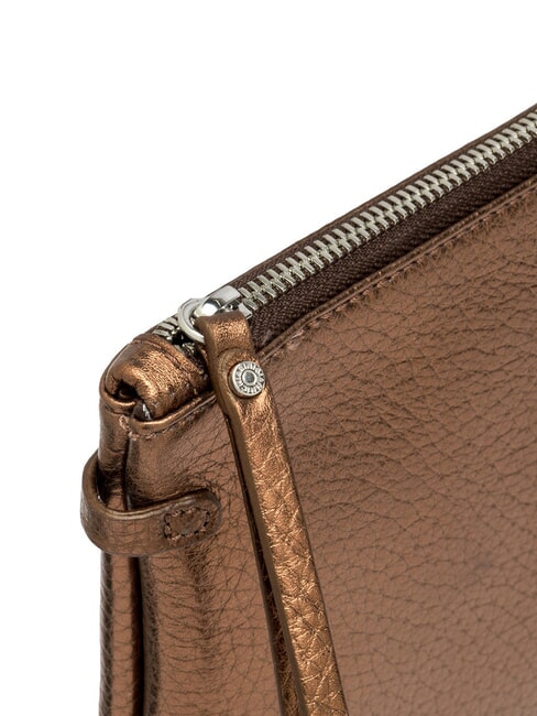 HERMY Sac enveloppe en cuir métallisé grillé - Sacs pour Femme