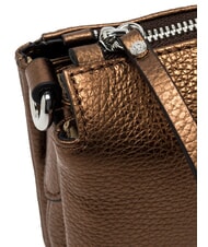 GIANNI CHIARINI THREE Sac à bandoulière en cuir métallisé grillé - Sacs pour Femme - 4