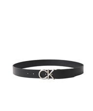 CALVIN KLEIN CK HALLMARK LOGO Ceinture en cuir imprimé lézard - Ceintures