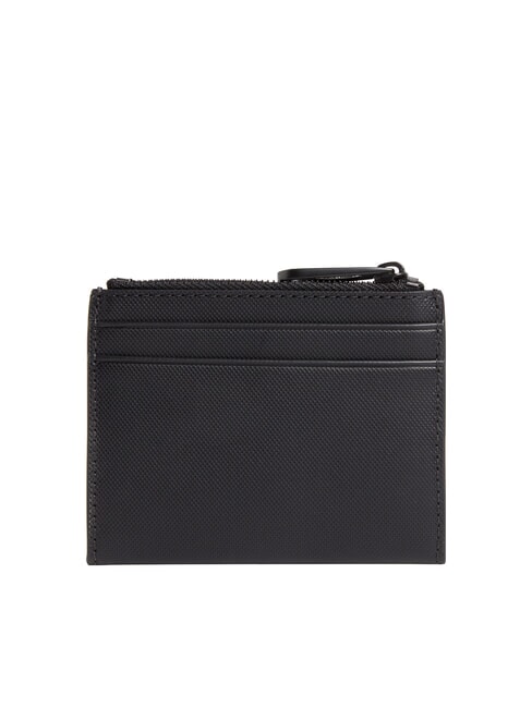 CK MUST Porte-monnaie et porte-cartes en cuir sur noir - Portefeuilles Homme