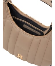 TOMMY HILFIGER TH FEMININE Mini sac avec bandoulière taupe côtier - Sacs pour Femme - 3