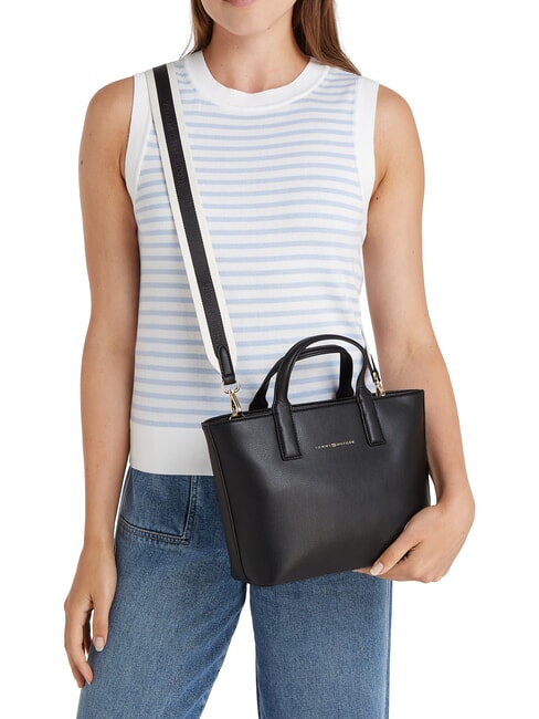 TH LOGOTAPE Sac à main avec bandoulière le noir - Sacs pour Femme