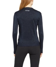 JOHN RICHMOND PEACEFUL Cardigan en lurex avec boutons bleu marine - Chandails pour femmes - 2