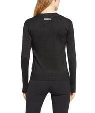 JOHN RICHMOND PEACEFUL Cardigan en lurex avec boutons noir - Chandails pour femmes - 2