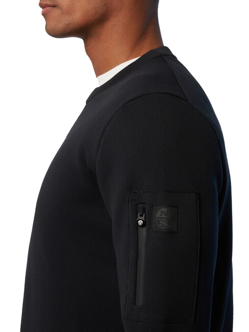 12GG  Pull à col rond noir - Pulls pour hommes