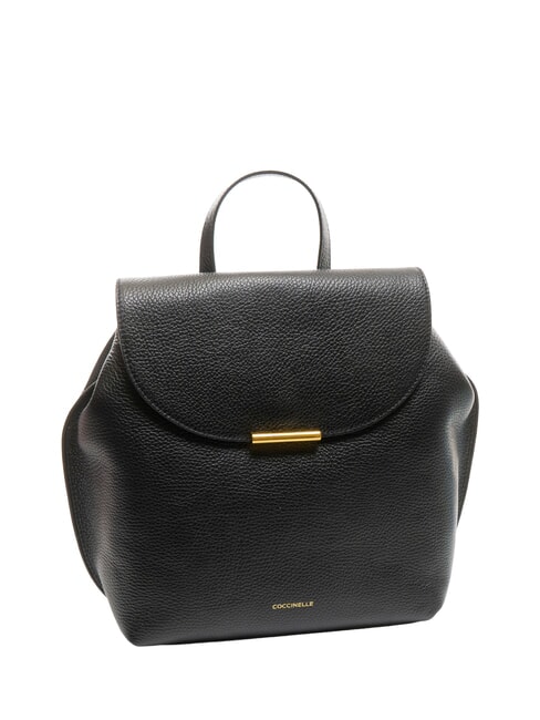 PRIMROSE Sac à dos en cuir martelé Noir - Sacs pour Femme