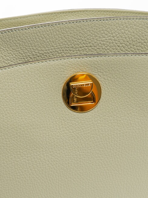 LIYA Sac bandoulière en cuir martelé vert céladon - Sacs pour Femme