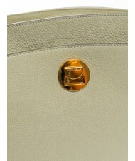 COCCINELLE LIYA Sac bandoulière en cuir martelé vert céladon - Sacs pour Femme - 5