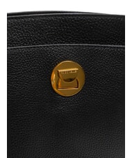 COCCINELLE LIYA Sac bandoulière en cuir martelé Noir - Sacs pour Femme - 5