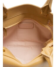 COCCINELLE TALEA Mini sac porte-documents en cuir beige frais - Sacs pour Femme - 5