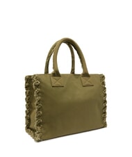 PINKO BEACH Sac shopping en toile recyclée olive gothique-or antique - Sacs pour Femme - 2