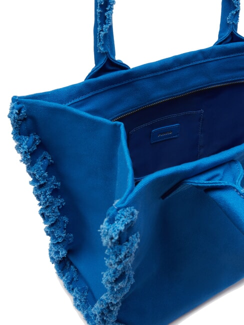 BEACH Sac shopping en toile recyclée bleu-bleu aster ch.-or antique - Sacs pour Femme