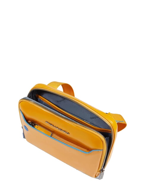 BLUE SQUARE Sac en cuir jaune - Sacs en Bandoulières pour Homme